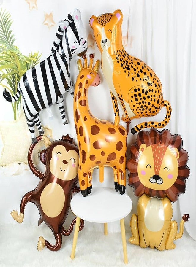 Jagmag® Monkey Balloon, Jungle Monkey Foil Mylar Balloons for Baby Shower Kids' Boys Animals Theme Birthday Party Supplies, Animal Balloons, Bandar Balloon - Image 4